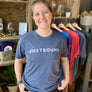 navy eastbound script t-shirt tri-blend material
